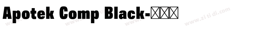 Apotek Comp Black字体转换 Apotek Comp Black字体转换